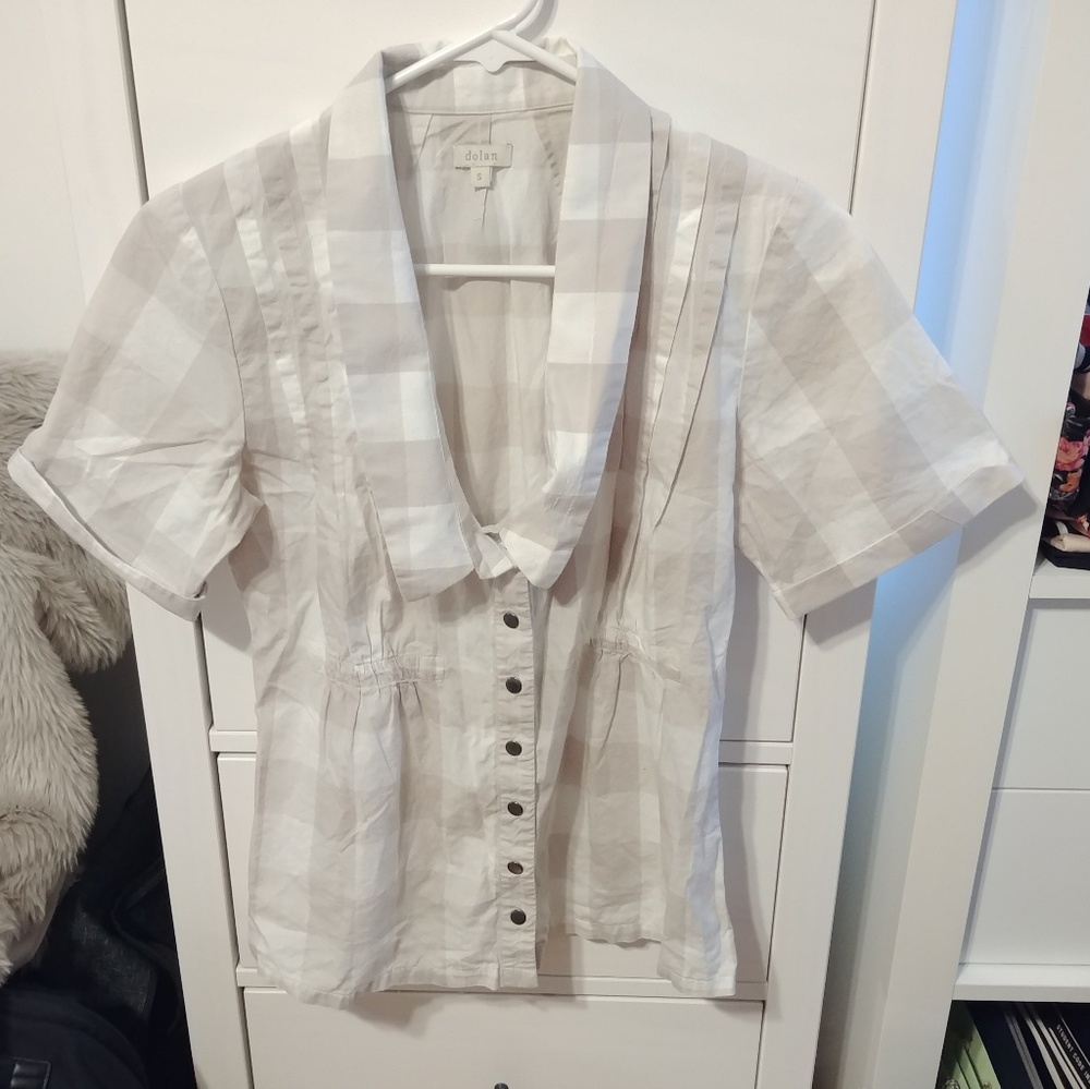 Dolan Checkered Collared Button Up Shirt
